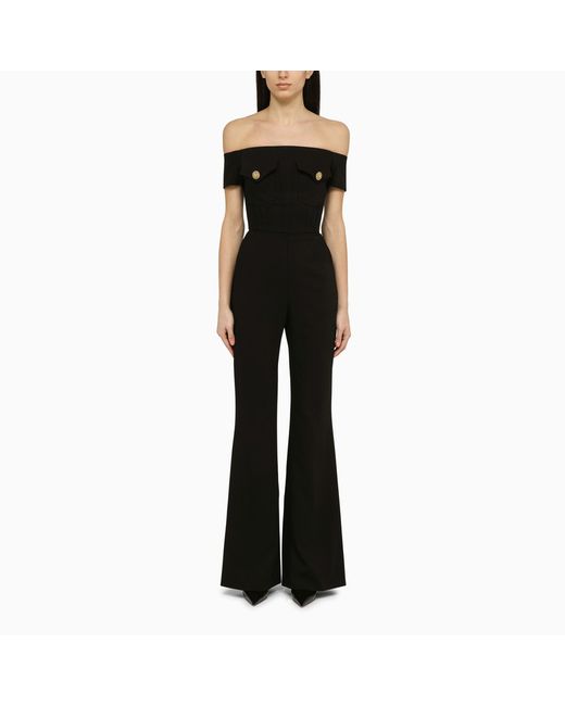 Balmain jumpsuit with jewelled buttons
