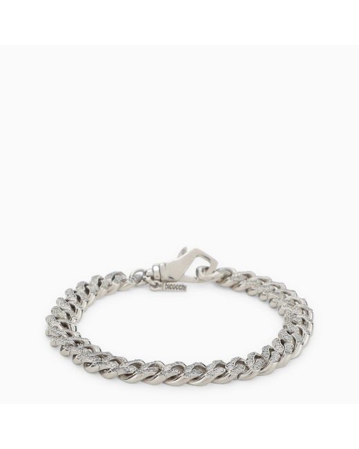 Emanuele Bicocchi Sterling 925 chain bracelet with small crystals