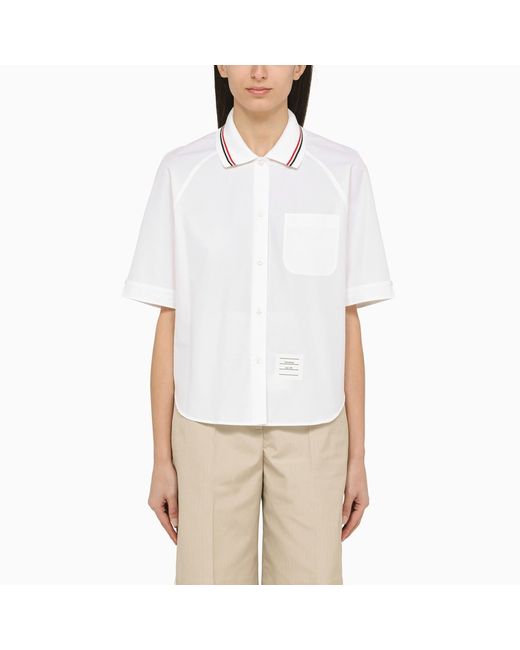 Thom Browne short-sleeved shirt with patch