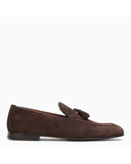 Doucal's suede moccasin with tassels