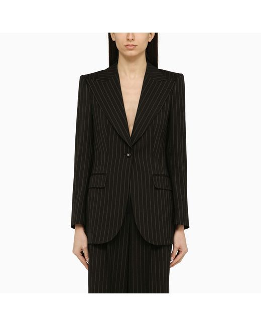 Dolce & Gabbana Single-breasted pinstripe jacket