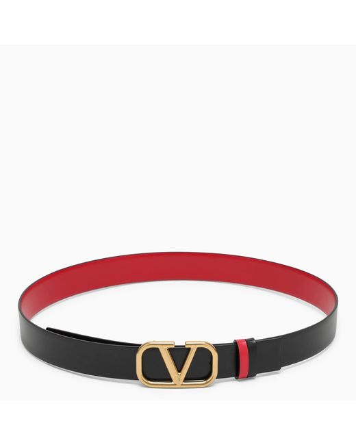 Valentino Garavani Vlogo Signature red belt