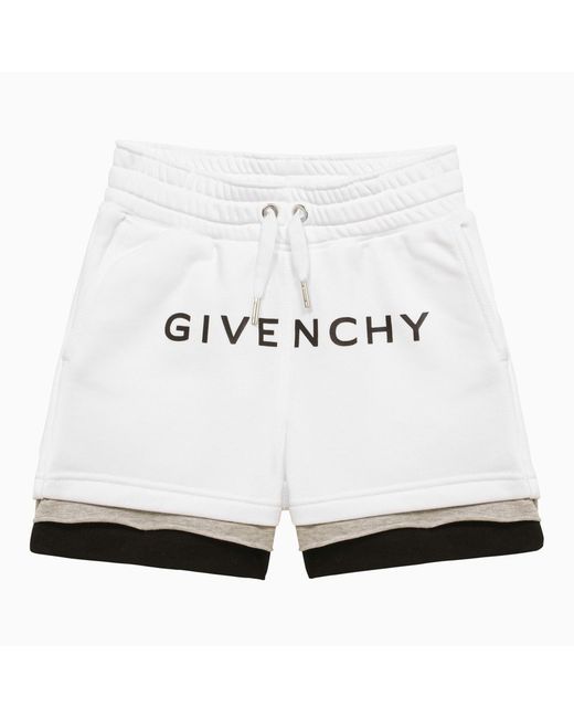 Givenchy White blend short with logo