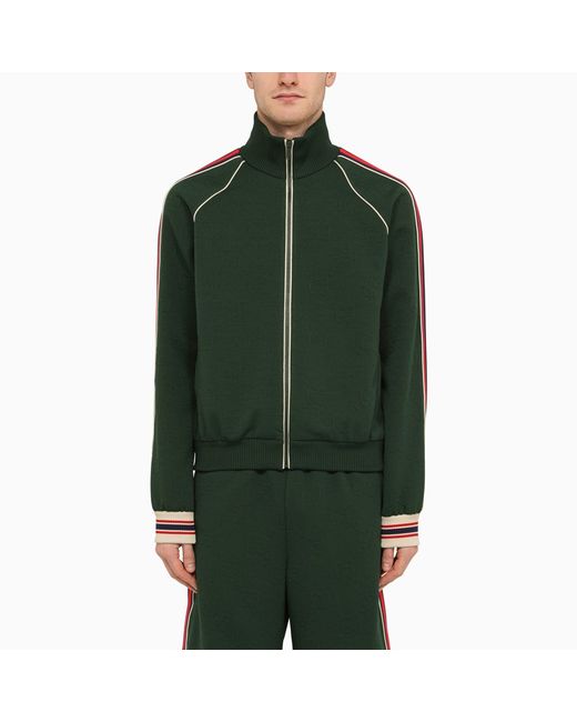 Gucci Bottle jacket GG jacquard jersey with zip