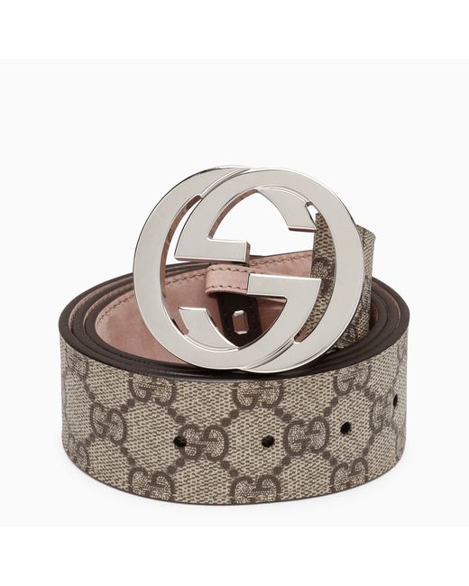 Gucci GG Supreme fabric belt with buckle