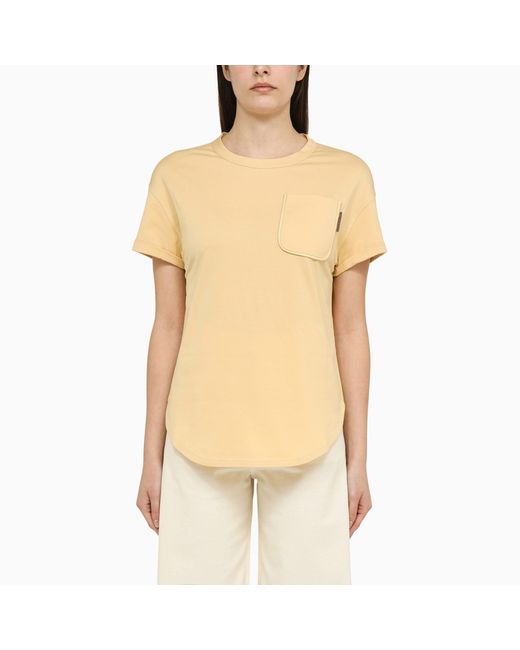 Brunello Cucinelli Lemon-coloured T-shirt