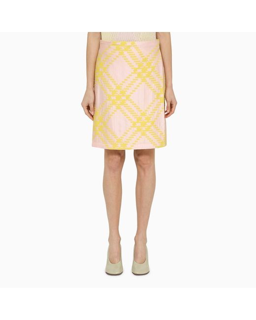 Burberry /yellow kilt with Check pattern