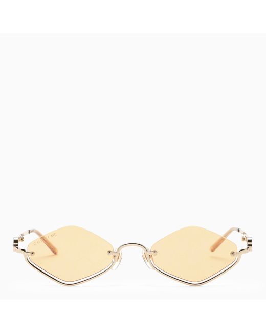 Gucci Geometric sunglasses gold and