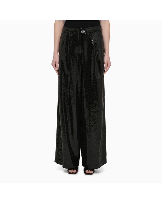 Federica Tosi wide trousers with micro sequins