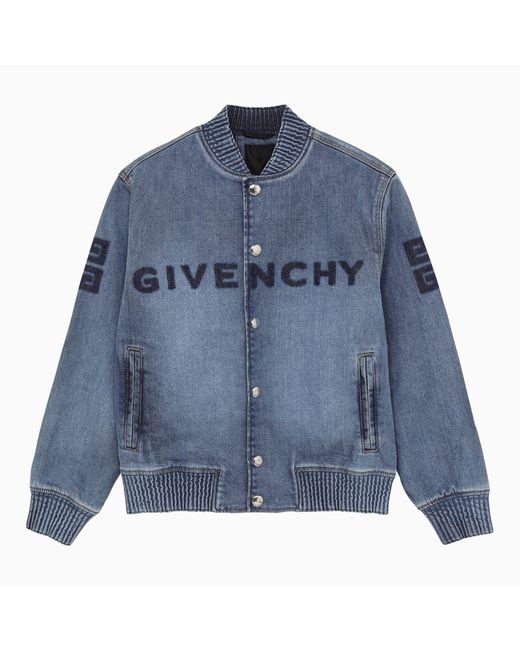 Givenchy Denim bomber jacket with logo