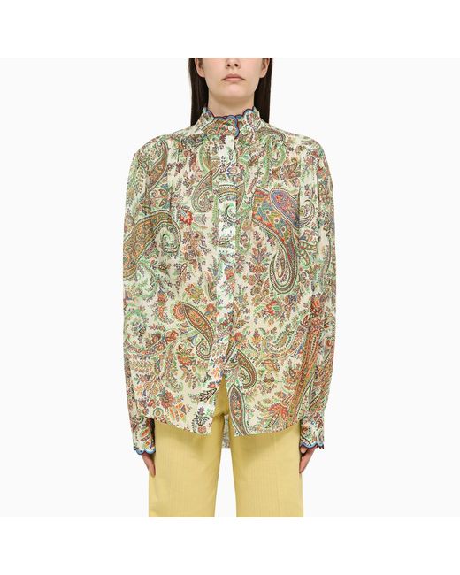 Etro Multicoloured floral print shirt