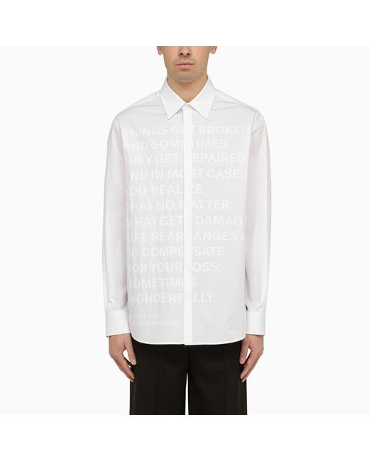 Valentino shirt with lettering print