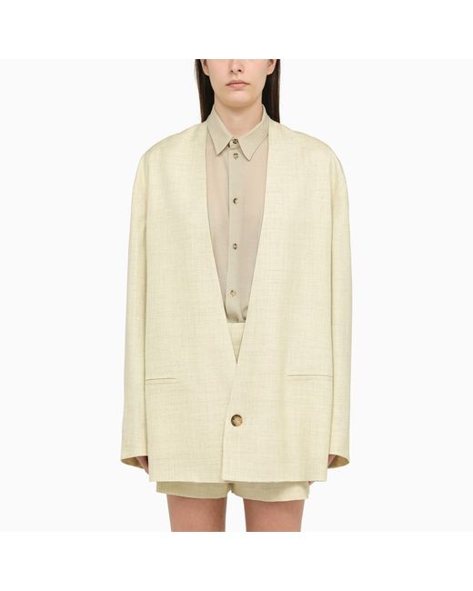 Philosophy Light single-breasted jacket linen blend