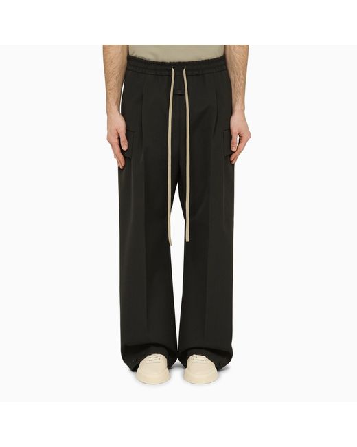 Fear Of God Cargo wide-leg trousers Olive