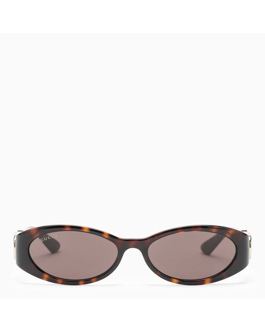 Gucci Tortoiseshell oval sunglasses