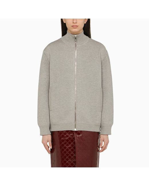 Gucci Light melange knitted zip/cardigan sweatshirt