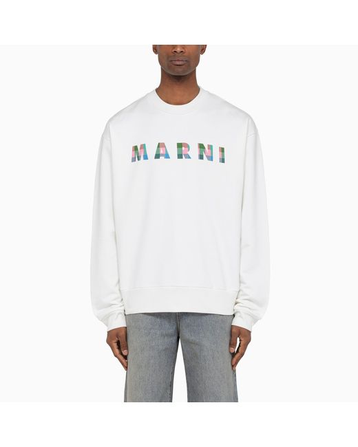 Marni crewneck sweatshirt with multicoloured logo