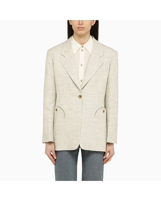 Blazé Milano Light silk-blend Daisy Laluna jacket.