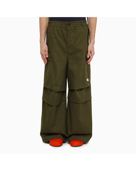 Marni Dark blend wide cargo trousers