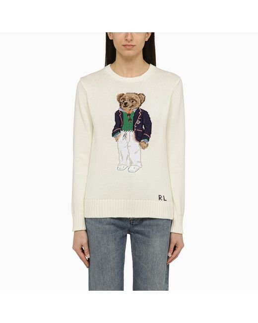 Polo Ralph Lauren Cream Polo Bear Sweater