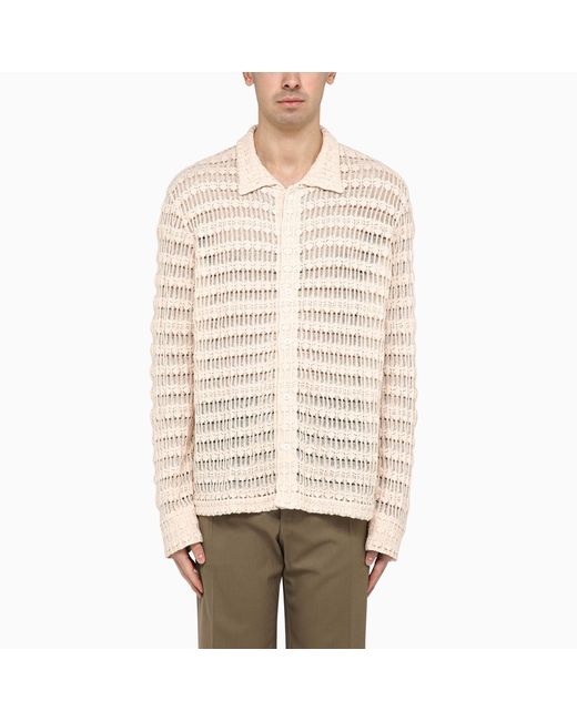 Séfr Cream-coloured knit Yasu shirt