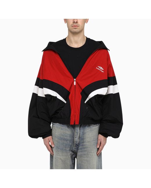 Balenciaga Off Shoulder Tracksuit 3B Sports Icon red/white Jacket