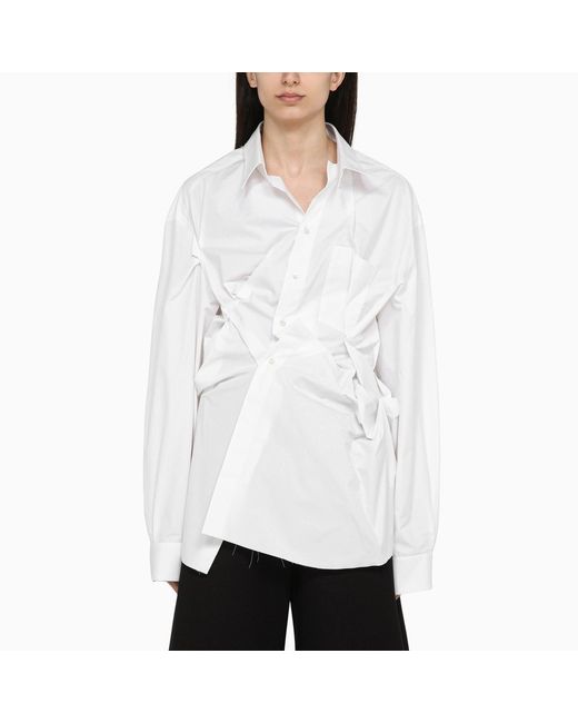 Maison Margiela oversize shirt with drape