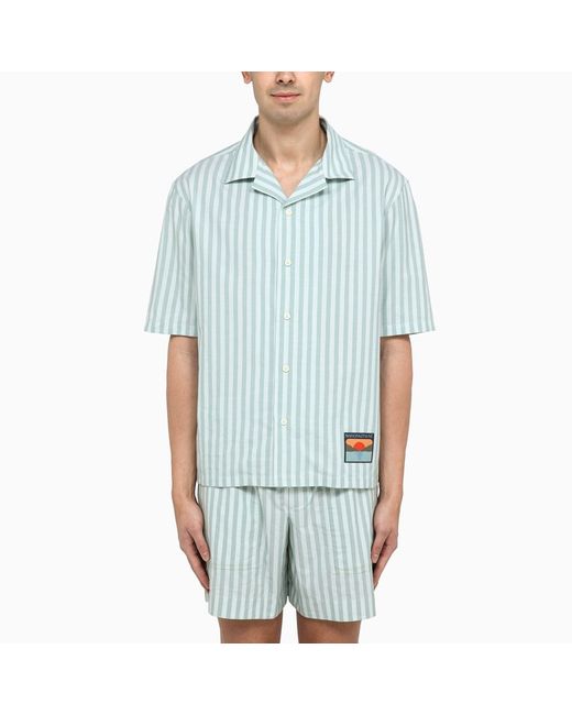 Maison Kitsuné Short-sleeved striped shirt