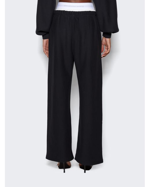 T by Alexander Wang Wide Leg Sweatpants With Boxer