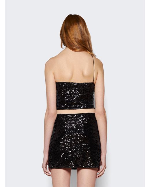 OsÃ©ree Sequined One Strap Top