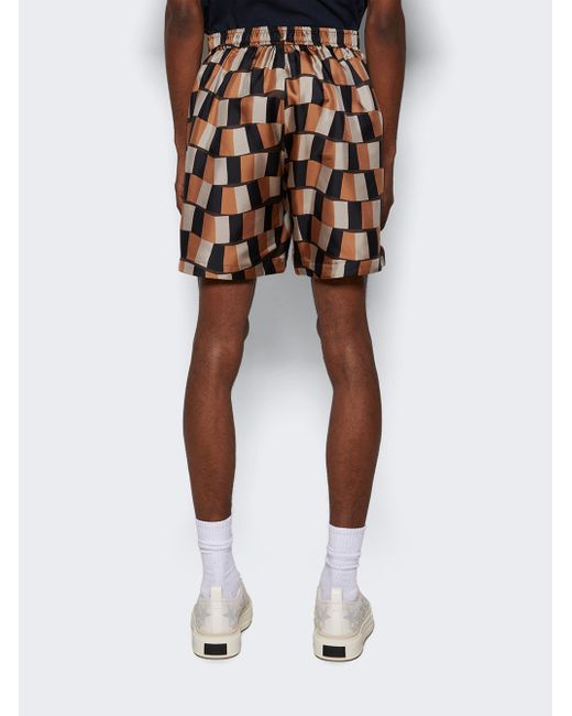 Amiri Snake Checker Shorts