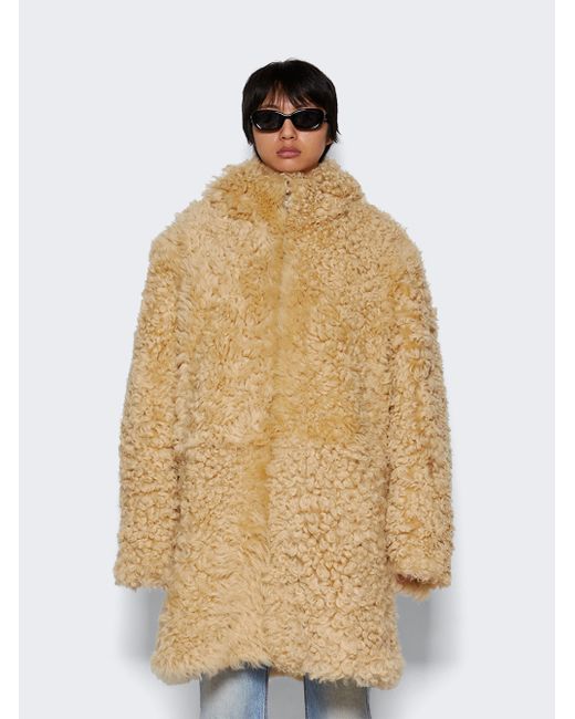 Erl Shearling Hooded Coat