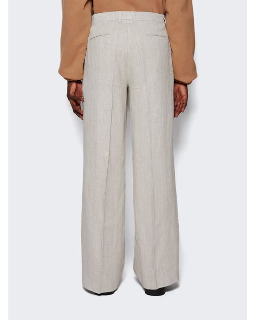 Misbhv Washed Linen Tailored Trousers