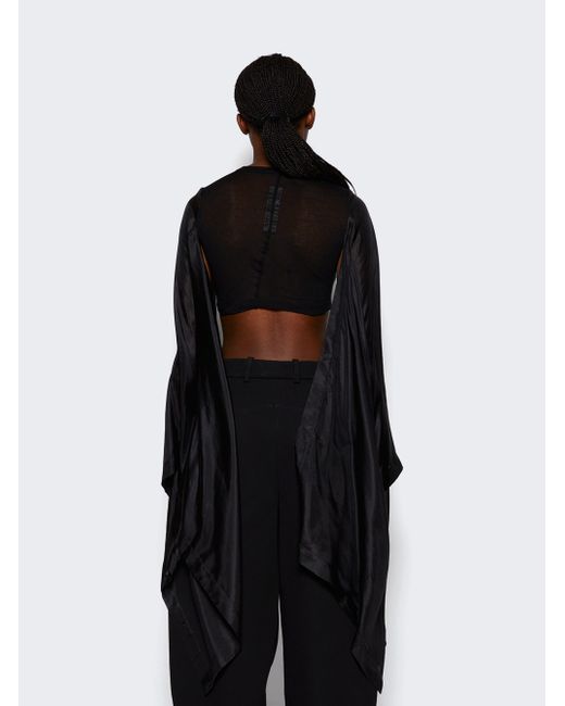 Rick Owens Long Sleeve Cropped Top