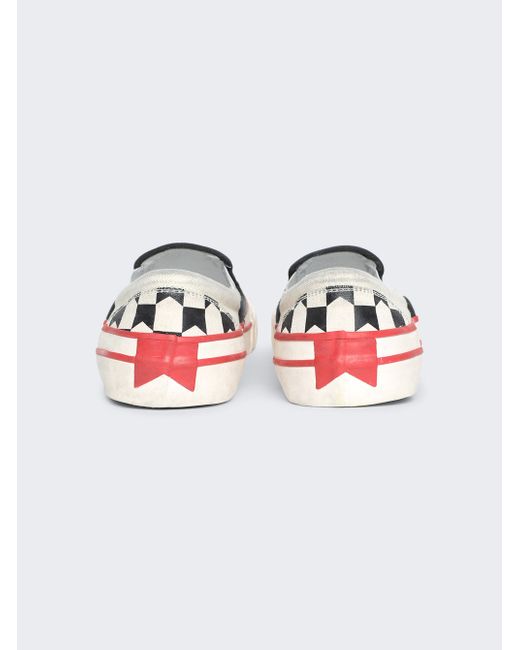 Rhude Chevron Checkered Slip On Sneaker