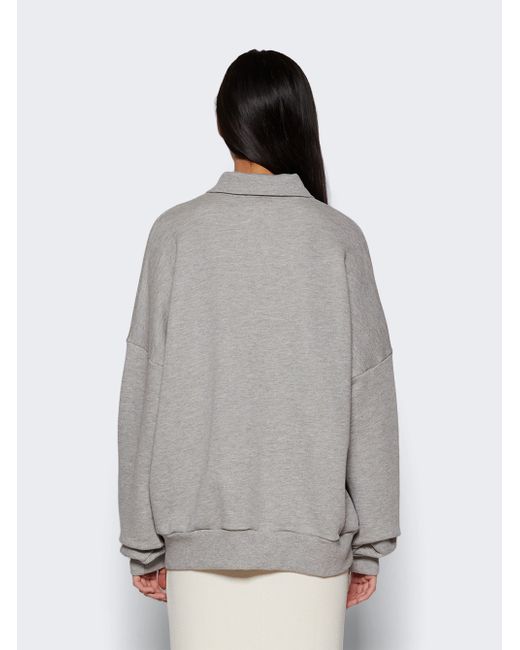 Eterne Oversized Polo Sweatshirt