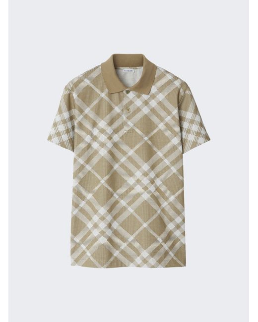 Burberry Short Sleeve Jacquard Polo Shirt