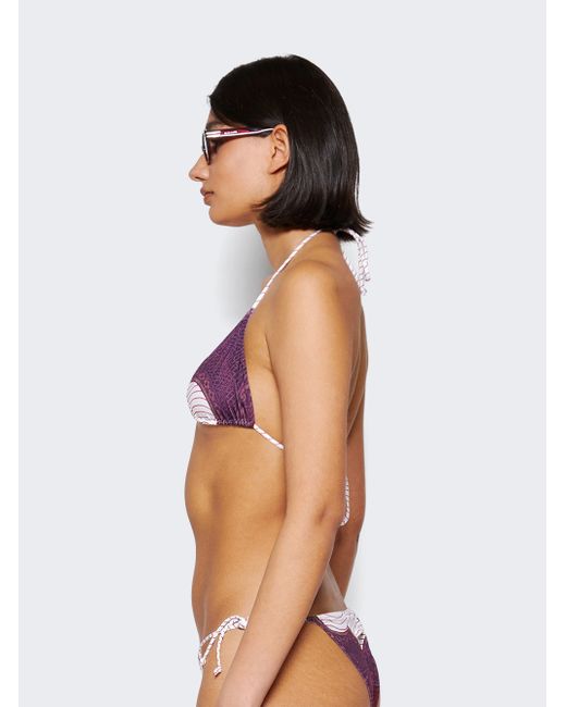Jean Paul Gaultier Cartouche Printed Bikini Set