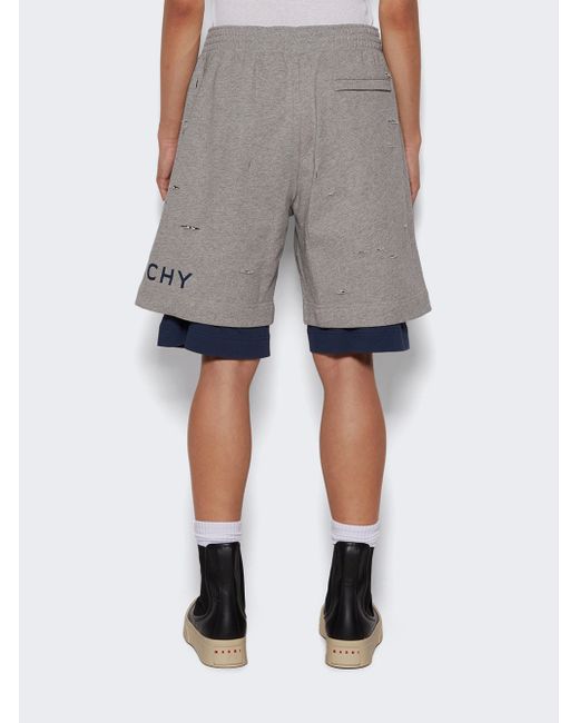 Givenchy Distressed Board Shorts