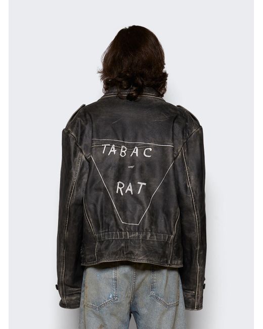 Enfants Riches Deprimes Tabac Rat Post-war Leather Jacket