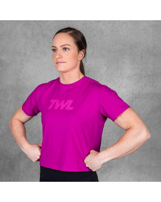 The WOD Life Twl Everyday Cropped T-Shirt 2.0 Orchid