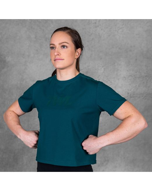 The WOD Life Twl Everyday Cropped T-Shirt 2.0 Teal