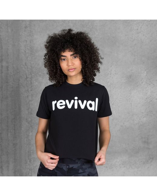 Revival Essential Crop T-Shirt Black/