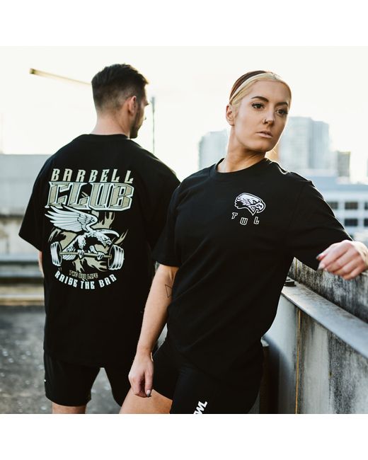 The WOD Life Twl Lifestyle Oversized T-Shirt Barbell Club Eagle