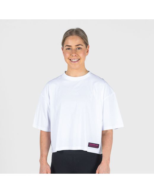 The WOD Life Twl Oversized Cropped T-Shirt Raspberry