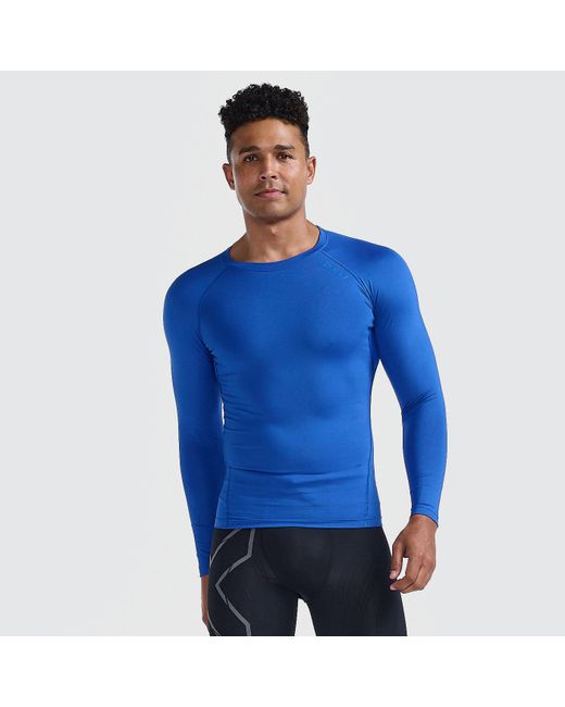 2Xu Mens Core Compression Game Day Long Sleeve Royal