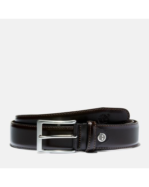 Timberland Classic Leather Belt For In Dark