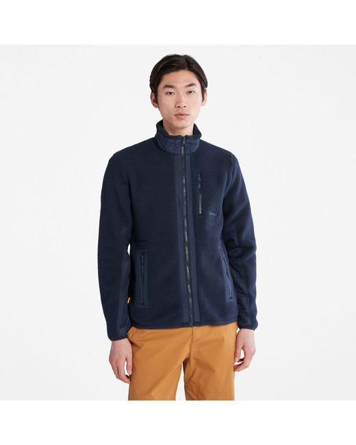 Timberland Sherpa Fleece Jacket For In Navy