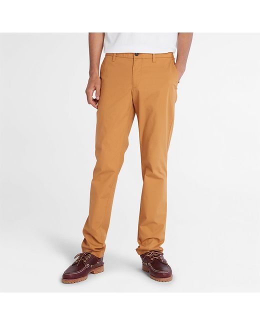 Timberland Sargent Lake Super-lightweight Stretch Chino Trousers For In Yellow