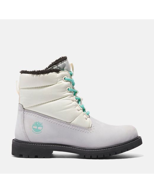 Timberland Premium 6 Inch Puffer Boot For In Grey